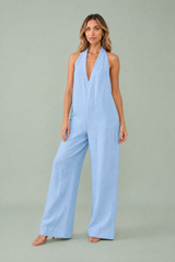 Relaxed Halter-Neck Jumpsuit