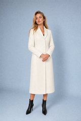 Camel Tailored Fitted Long Coat