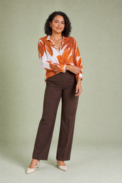 Chemise ample à imprimé floral | Porté sur une autre silhouette | Lounelle Paris