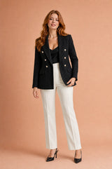Tweed Double-Breasted Blazer