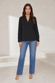 Blouse fluide col en V | Lounelle Paris