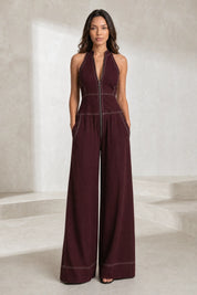 Combinaison noire sans manches col montant | Lounelle Paris