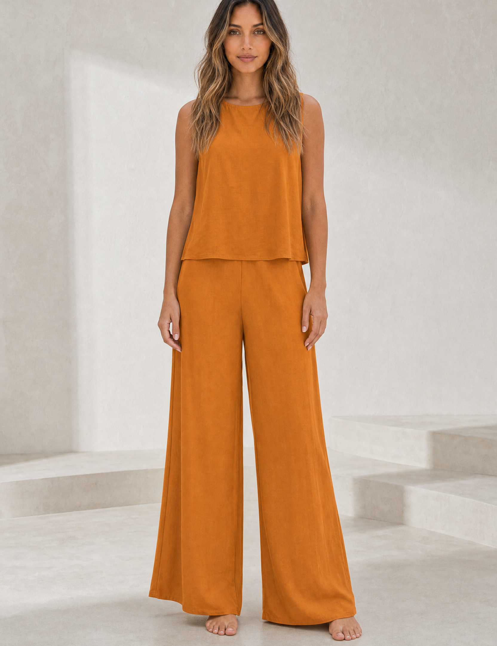 Ensemble fluide pantalon large | Lounelle Paris