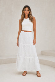 Ensemble blanc à imprimé floral | Lounelle Paris