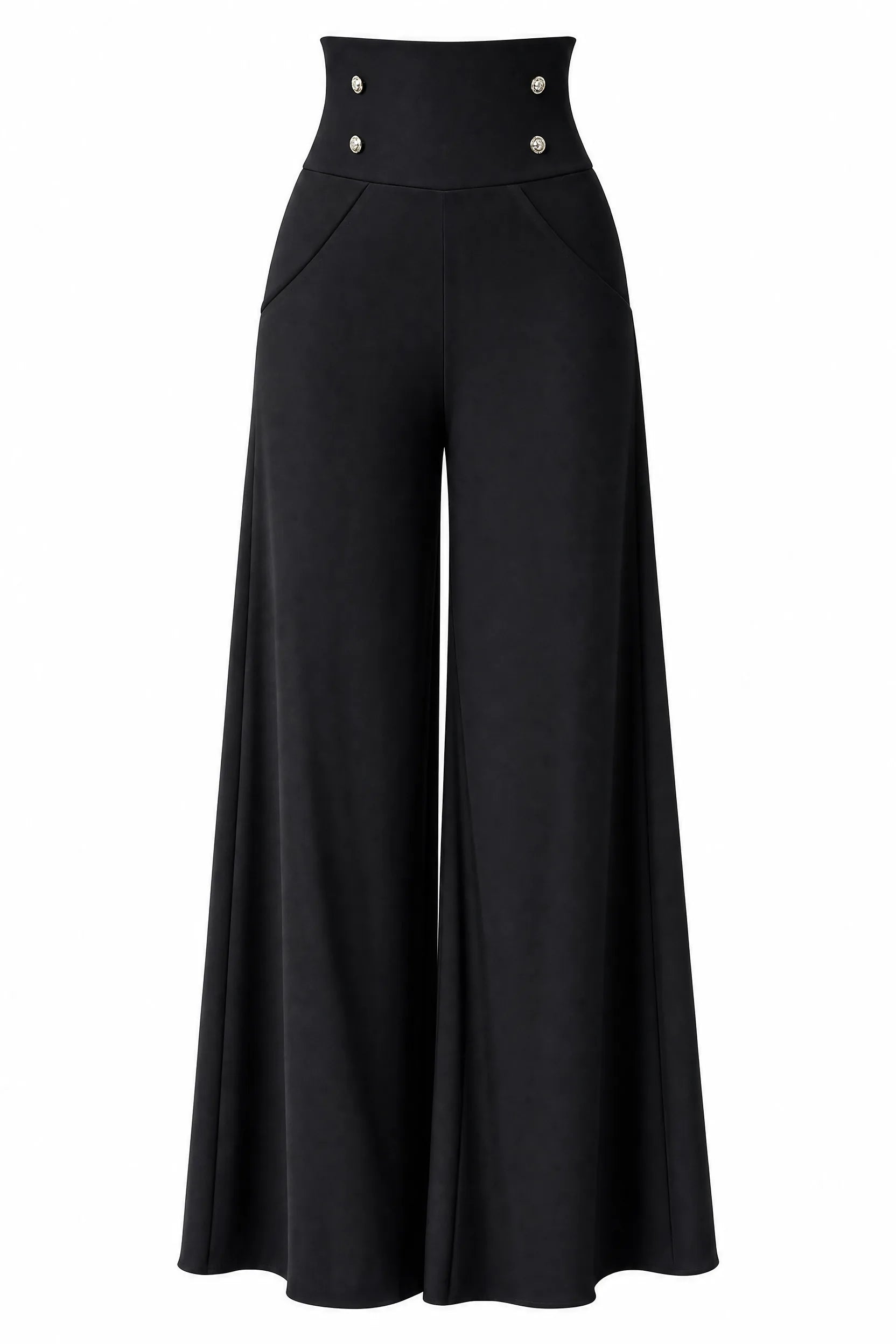 Pantalon large taille haute fluide | Lounelle Paris