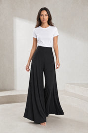 Pantalon large taille haute fluide | Lounelle Paris