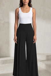 Pantalon large taille haute fluide | Lounelle Paris