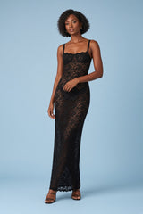 Black Lace Bodycon Dress