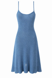 Robe à bretelles dos nu volantée | Lounelle Paris