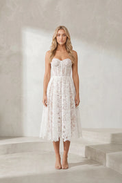 Robe bustier en dentelle | Lounelle Paris