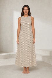 Robe longue à pois dos nu | Lounelle Paris