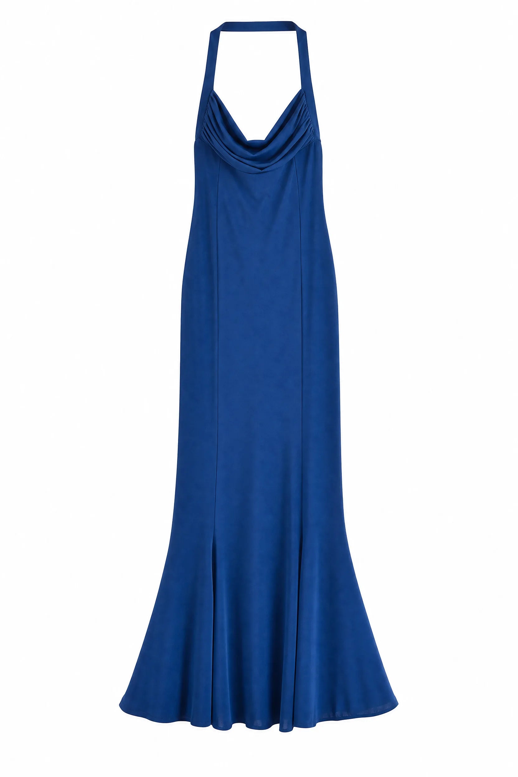 Robe longue bleue col licou | Lounelle Paris