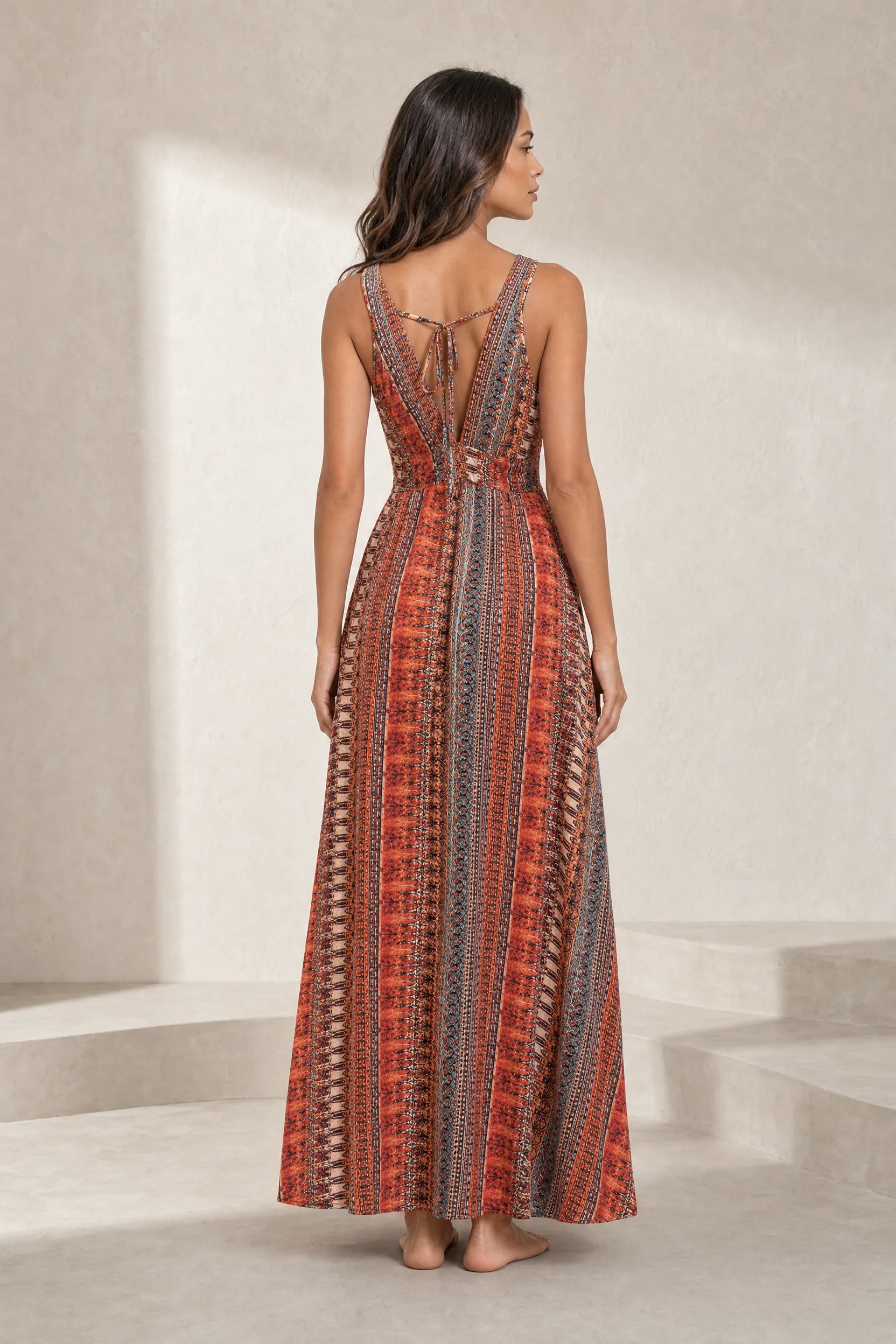 Robe longue fluide dos nu | Lounelle Paris