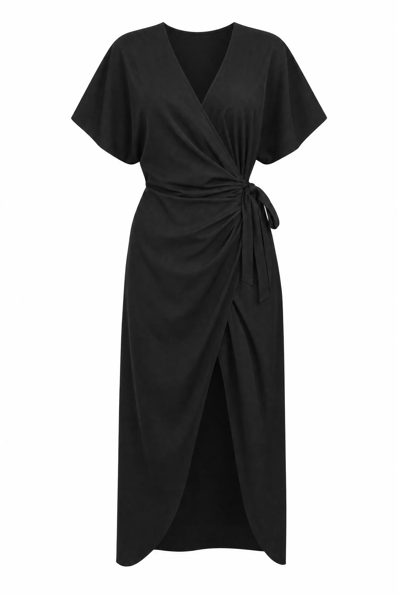 Robe midi portefeuille col V | Lounelle Paris