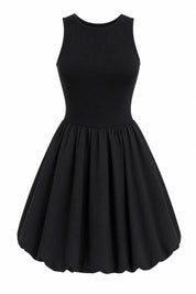 Robe noire dos nu trapèze | Lounelle Paris